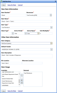 Configuring and Dispensing Fuel Inventory